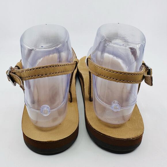 Rainbow T-Street Womens Thong Sandals Sz Large Braided Strap Ankle Strap Buckle - Picture 3 of 10